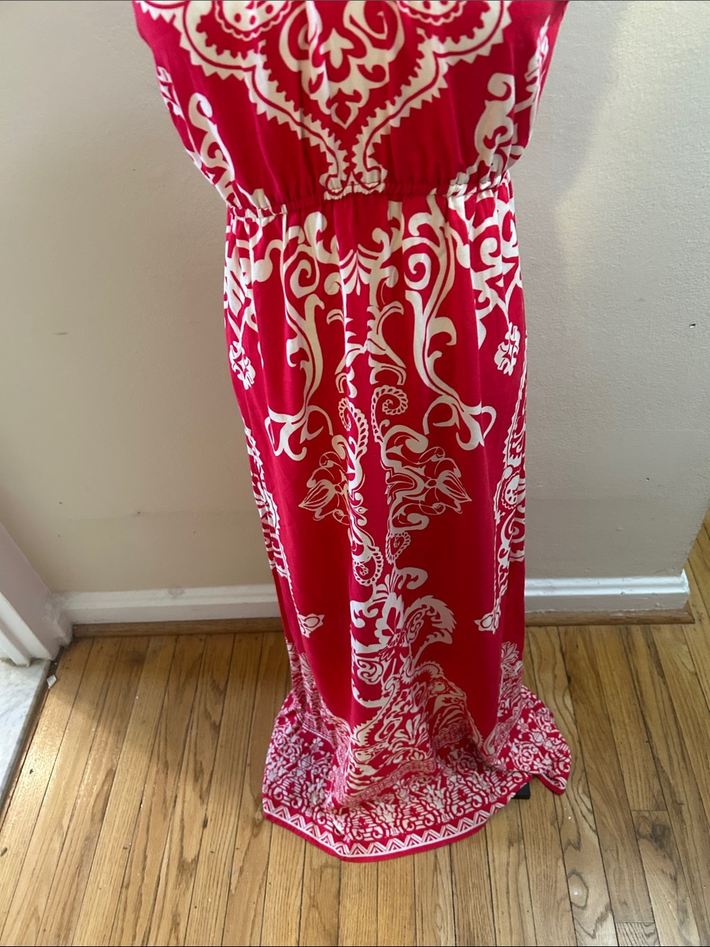 Flying Tomato Red Halter Maxi Dress* - Picture 4 of 10